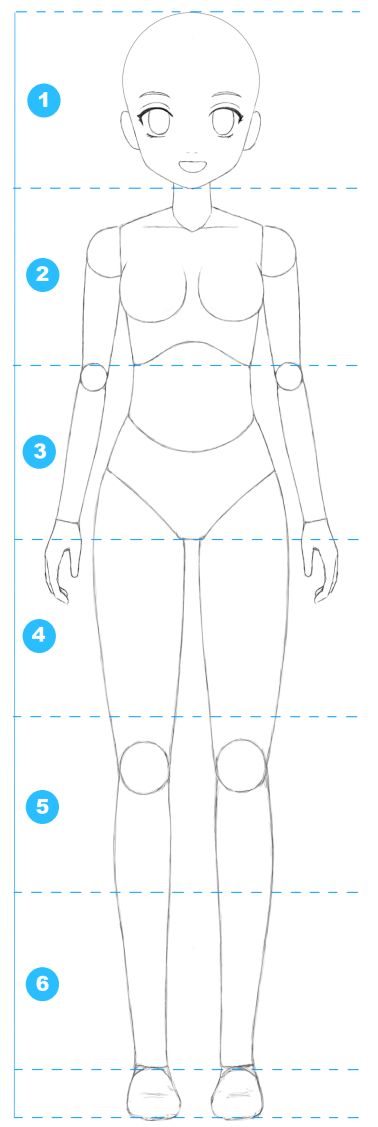 Thủ Thuật Cách Vẽ Body Anime Nữ Anime, Cách Vẽ Anime Đơn Giản Cho Người Mới  Bắt Đầu