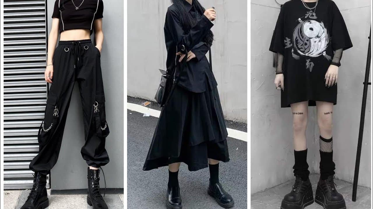 Váy đen kèm thắt lưng phong cách cool girl, ngầu, chất giá rẻ. | Shopee  Việt Nam