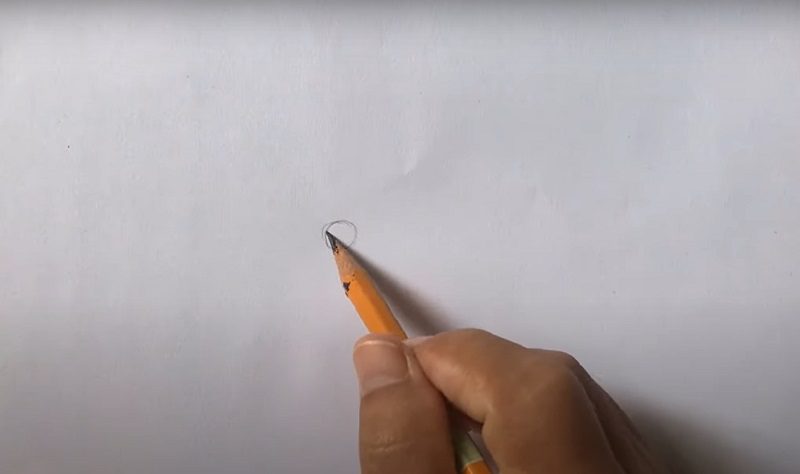 Hình vẽ hoa Anh Đào đẹp đơn giản bằng bút chì màu nước